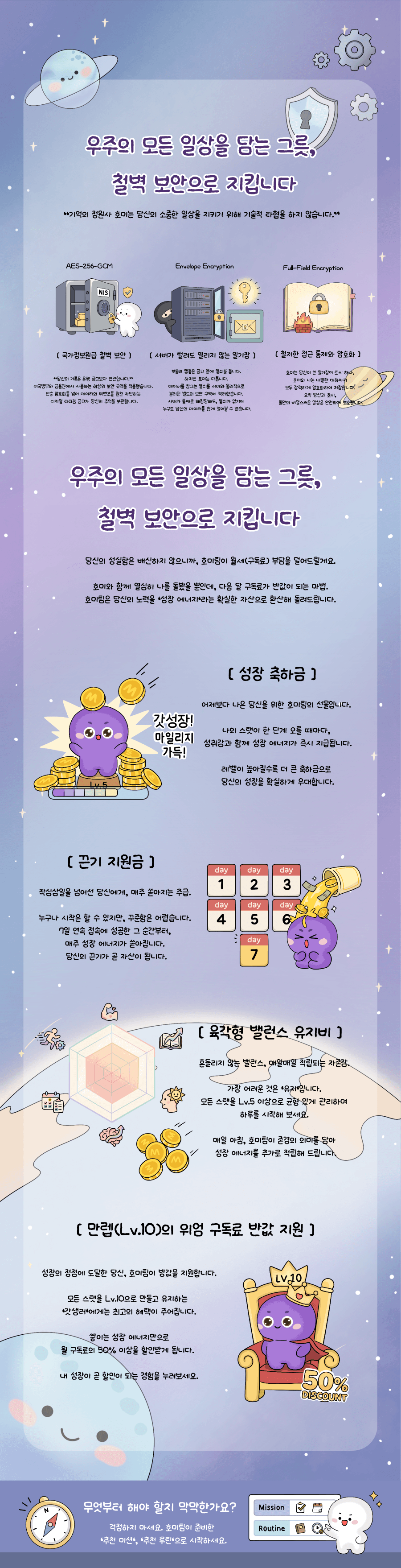 호미 서비스 소개 3 — 철벽 보안과 성장 페이백